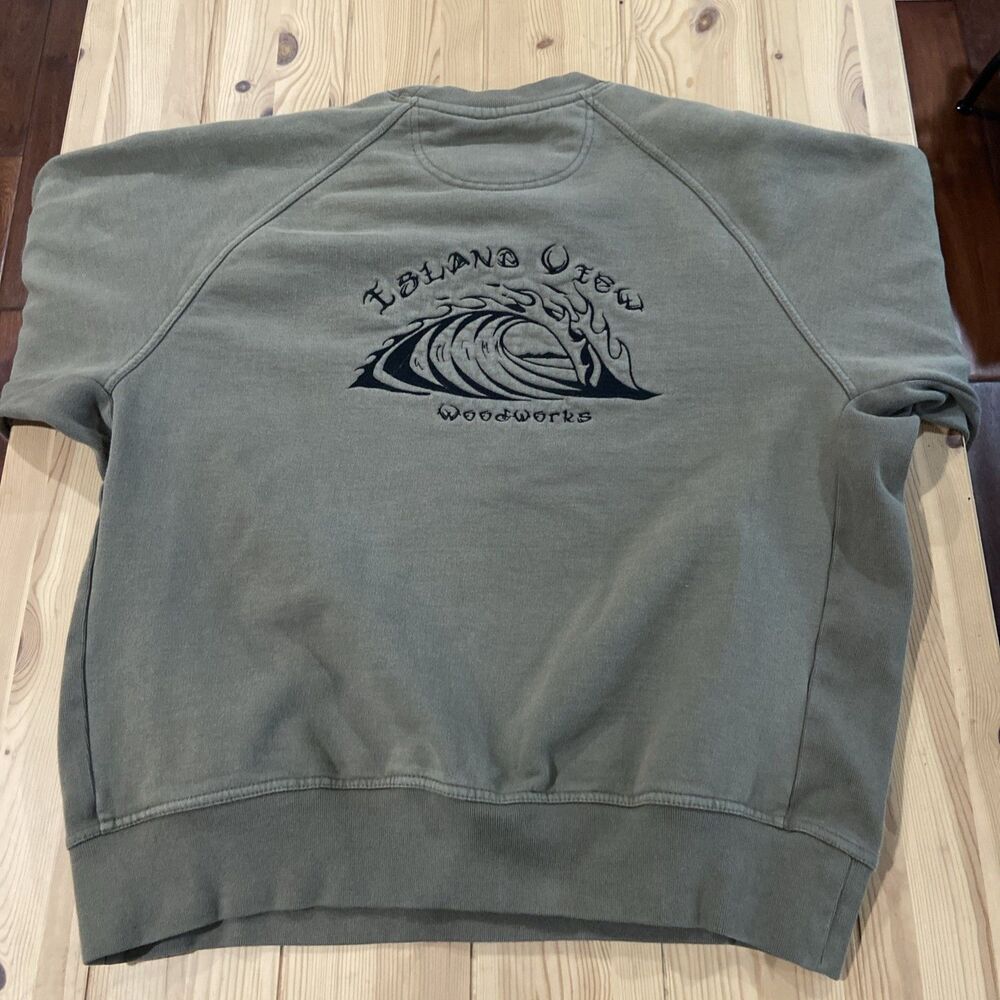 Duluth Trading Co Heavy Sweater Tradesman Island View Woodworks Wave Embroidered - Picture 5 of 7